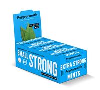 Peppersmith Menta extra fuerte de eucalipto 100% xilitol endurecible, sin azúcar y bueno para los dientes, paquete de 24 x 15 g