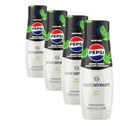 Pepsi Zero Lima Concentrado de Refresco, Sin Azúcar, Prepara hasta 9 l de Bebida, Apto para Todas las Máquinas Gasificadoras de Agua SodaStream, 440 ml (Paquete de 4)