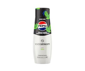 Pepsi Zero Lima Concentrado de Refresco, Sin Azúcar, Prepara hasta 9 l de Bebida, Apto para Todas las Máquinas Gasificadoras de Agua SodaStream, 440 ml