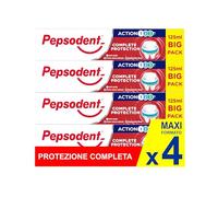 Pepsodent Pasta de dientes 125 ml Complete Protection | Protección completa | Pack grande (4 x 125 ml)