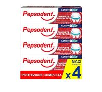 Pepsodent Pasta de dientes de protección completa con flúor y calcio para la defensa de las caries todo el día, 75 ml (pack de 4 x 75 ml)