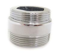 PEPTE Adaptador de metal sólido para grifo de cocina de ahorro de agua, aireador de grifo de 22 mm a 24 mm