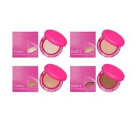Peptide Bounce Foundation - Maquillaje hidratante antiedad para pieles maduras, cosméticos veganos, difuminar las arrugas, alisar la piel (piel oscura, marfil, natural y cacao, 20 g)