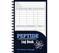 Peptide Logbook: Advanced Daily & Weekly Peptide Tracker for Accurate Dosage Logging and Research Notes