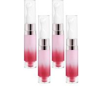 Péptidos Brightening Lip Serum, Lip Brightening para labios oscuros, esencia hidratadora de vitamina C, aceite de labios hidratante con ceramida y escualano, fórmula reparadora para suave (4 unidades)