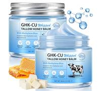 Péptidos de cobre Ghk-Cu y sebo de vacuno para la piel, azul de metileno y sebo de vacuno alimentado con pasto, nutrición profunda y refuerzo de la barrera cutánea, potente cuidado antioxidante 60 g