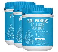 Péptidos de colágeno bovino en polvo Vital Proteins (567 g) - Paquete de 3
