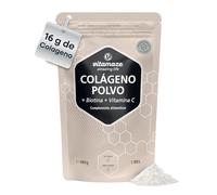 Péptidos de Colágeno Hidrolizado en Polvo con Biotina y Vitamina C. Alta Dosis de 16g diarios para Piel, Cabello, Uñas y Articulaciones. Alta Biodisponibilidad. Sabor Neutro. 480 g. Vitamaze
