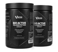 Péptidos de Colágeno VERISOL en Polvo Bioactivos con Coenzima Q10, Ácido hialurónico y Vitamina C | Cuidado, Alasticidas e Hidratación de la Piel (540 gr (2 Botes) 10% Dto.)
