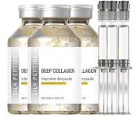 Péptidos de seda Ampolla de elevación intensiva, suero de péptido de colágeno para la cara, suero facial para mujeres, antienvejecimiento, colágeno profundo, ampolla de péptido de seda, reafirmante e