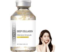 Péptidos de seda Ampolla de elevación intensiva, suero de péptido de colágeno para la cara, suero facial para mujeres, antienvejecimiento, colágeno profundo, ampolla de péptido de seda, reafirmante e