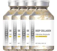 Péptidos de seda Ampolla de elevación intensiva, suero de péptido de colágeno para la cara, suero facial para mujeres, antienvejecimiento, colágeno profundo, ampolla de péptido de seda, reafirmante e