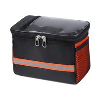 PEPWE Bolsas grandes de almacenamiento frontal para bicicletas, bolsa para manubrio de bicicletas, bolsas organizadoras impermeables para teléfono y manillar de bicicleta