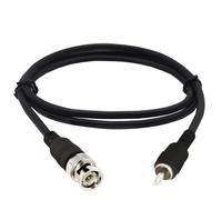 PEPWE Cable coaxial de vídeo compuesto coaxial BNC hembra a macho de 1,5 m, instalación Plug and Play