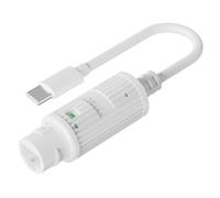 PEPWE Convertidor de alimentación a través de Ethernet a tipo C de 48 V a 5 V, 2,4 A, cuerpo ABS para una fuente de alimentación estable, adaptador POE estándar USB C