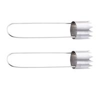 PEPWE Extractor de núcleos de cocina de 2 piezas que ahorra espacio con diseño colgante para un fácil almacenamiento, ideal para hogares pequeños e inquilinos, descorazonador de cocina multifuncional