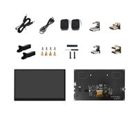 PEPWE Monitor de pantalla táctil LCD de 10.1 pulgadas, panel táctil de 1024 x 600, repuesto para 3B+ 4B Developmen Board Monitor de escritorio