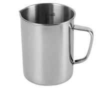 PEPWE Professional Grades - Taza de medición líquida y seca de acero inoxidable, escala precisa, agarre antideslizante, apta para lavavajillas, herramienta de medición esencial