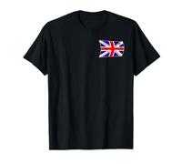 Pequeña bandera de Union Jack ondeando Camiseta