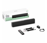 MAJORITY BOWFELL Barra de Sonido TV | Bluetooth Soundbar para TV o PC | 50W Estéreo Altavoces para TV | 39CM | Reproducción Óptica, RCA, AUX y USB | Controles EQ | Mando a Distancia Incluido (Negro)