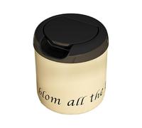 Pequeña basura de escritorio, pequeños espacios para la leche de basura, lindo de la basura flip-papelera, de la basura, del barrido