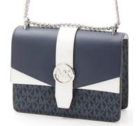 Pequeña bolsa cruzada multicolor con logotipo de la marca Michael Kors