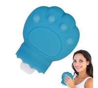 Pequeña bolsa de agua caliente | Calentador de cama de agua caliente con forma de pata de gato | Bolsa calentadora de pies de mano recargable de silicona para hombres y mujeres, suministros de