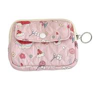 Pequeña bolsa de almacenamiento, monedero de flores, monedero de cambio de estilo coreano, monedero, monedero de moda estilo coreano, D, Belleza masiva