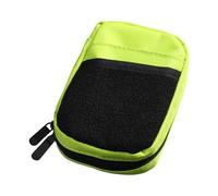 Pequeña bolsa de almacenamiento organizadora de teléfono, bolsa de utilidad, multifuncional, pequeña bolsa de herramientas, bolsillos pequeños para exteriores, verde fluorescente, 14*10*4cm