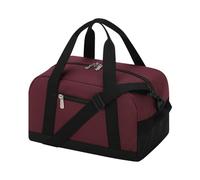 Pequeña bolsa de gimnasio con compartimento para zapatos, 14 pulgadas, ligera, para viajes, deportes, Burgundy, 30,5 cm, Mini bolsa de gimnasio