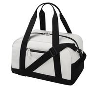 Pequeña bolsa de gimnasio - Mini bolsa de lona de 12 pulgadas, ligera para viajes nocturnos, beige, 30,5 cm, Bolsa de gimnasio pequeña