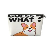 Pequeña bolsa de maquillaje para bolso, bolsa de aseo de viaje impermeable, bolsa de almacenamiento de maquillaje portátil de cuero para mujer, organizador de accesorios de cosméticos, conejito, Guess