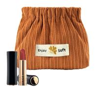 Pequeña bolsa de pana, bolsa de cosméticos de pana | Suave y pequeña bolsa de cosméticos de pana, portátil, espaciosa, moderna bolsa de almacenamiento para organizar horquillas, cintas para el pelo