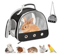 Pequeña bolsa de transporte para mascotas, bolsa de transporte para animales pequeños, caja de transporte para gatos con apertura lateral, bolsa de transporte para cobayas, bolsa de transporte