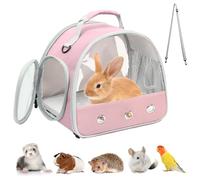 Pequeña bolsa de transporte para mascotas y animales pequeños, caja lateral para gatos, bolsa para cobayas