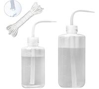 Pequeña Botella de riego Lento de 250 ml y 500 ml para Plantas de Interior Suculentas Cactus Plástico Squeeze Water Can Long Nozzle Bend Waterer Bonsai Terrarium Orchids Plántulas Laboratorio