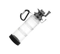 Pequeña Caja de Aparejos, Almacenamiento de cebos de, Botella pequeña para salarios de Cebo de, Accesorio Multifuncional, estantes Transparentes con mosquetón, contenedor de Cebo para jigs