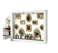 Pequeña caja de museo para hacer yo misma, mini figura decorativa en kit de montaje, marco de mini museo, idea de regalo y para boda, cumpleaños, fiestas,