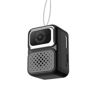 Pequeña cámara de pulgar portátil con tarjeta de memoria de 32 GB, diseño colgante para fotografía diaria y redes sociales, elegante collar de video