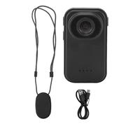 Pequeña cámara Deportiva 1080P HD 120 Grados Gran Angular cámara desgastada con cordón magnético para Aventuras al Aire (Negra)