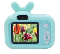 Pequeña Cámara Digital Auto Focus de 2.0 Pulgadas Pantalla de Luz Anti Azul 1080p Cámara Digital Portátil con Juegos de Música para la Vida de Grabación (Green)