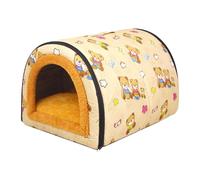 Pequeña casa acogedora para mascotas, cama cerrada para perros, casa bodega portátil para gatos perros | Productos de descanso para gatos, nicho para perros fácil de limpiar para salón, v