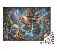 Pequeña criaturaRompecabezas Premium De 1000 Piezas Cartón Bosque Treehouse Antistrés Entretenimiento Familiar, Regalo Ideal para Tiempo Libre Y Hobby 70x50cm/1000pcs