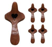 Pequeña Cruz De Madera para Aliviar El Estrés | Gadgets De Madera para El Corazón Y del Estrés - 5 Piezas Cristianas para Pascua Y Oración para Familiares Y Amigos