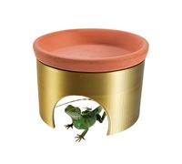 Pequeña cueva de serpiente | Comedero para reptiles 2 en 1 - Comedero para dragones barbudos, padres de mascotas, amantes de los animales, educadores naturales, alojamientos comunitarios, suministros