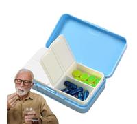 Pequeña de píldora - 4-Compartments Small Pill Box for Pocket Purse