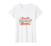 Pequeña Empresa Mamá Director Ejecutivo Empresa Dueña Mamá Esposa Camiseta gráfica económica, Mujer, Blanco, S
