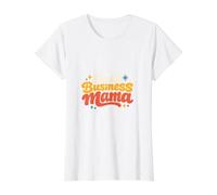 Pequeña Empresa Mamá Director Ejecutivo Empresa Dueña Mamá Esposa Camiseta gráfica económica, Mujer, Blanco, M