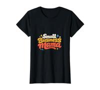 Pequeña Empresa Mamá Director Ejecutivo Empresa Dueña Mamá Esposa Camiseta gráfica económica, Mujer, Negro, XS