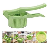 Pequeña ensalada Spinner Creative Pressing relleno de vegetales Squeader fruta herramienta de expulsión de fruta herramienta de deshidratación a mano para comedor de cocina (verde)